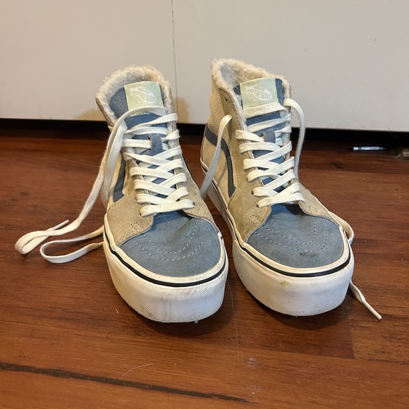 Size 8.5 Multicolored High Top Vans - Picture 2 of 5